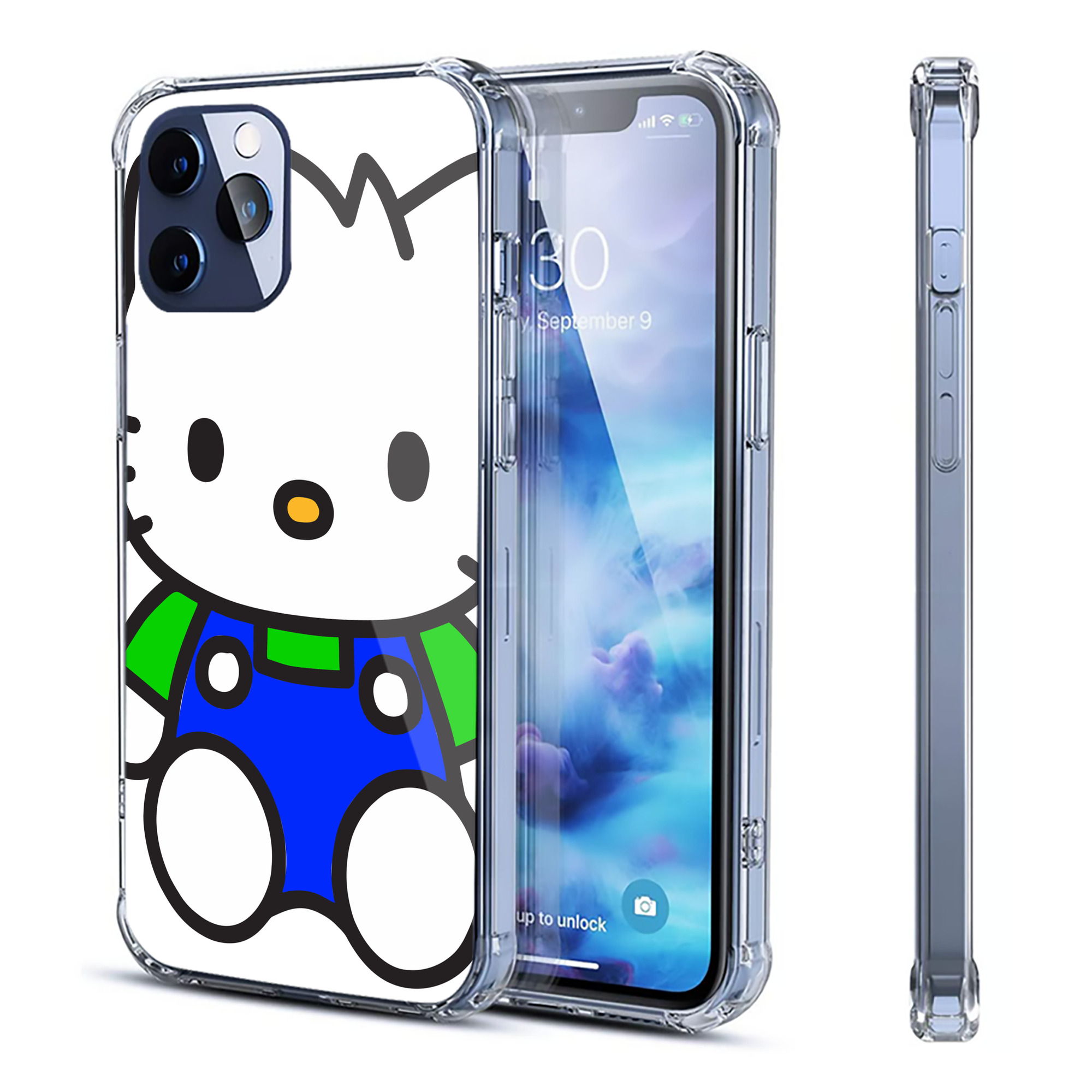 （画像用） Hello Kitty ハローキティ 【iPhone 12シリーズ対応】透明スマホケース（クリアソフトケース）